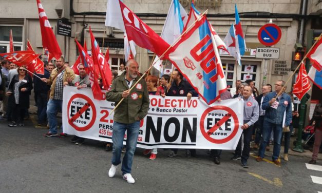 Movilizaciones en Galicia contra el ERE del Grupo Popular y Pastor